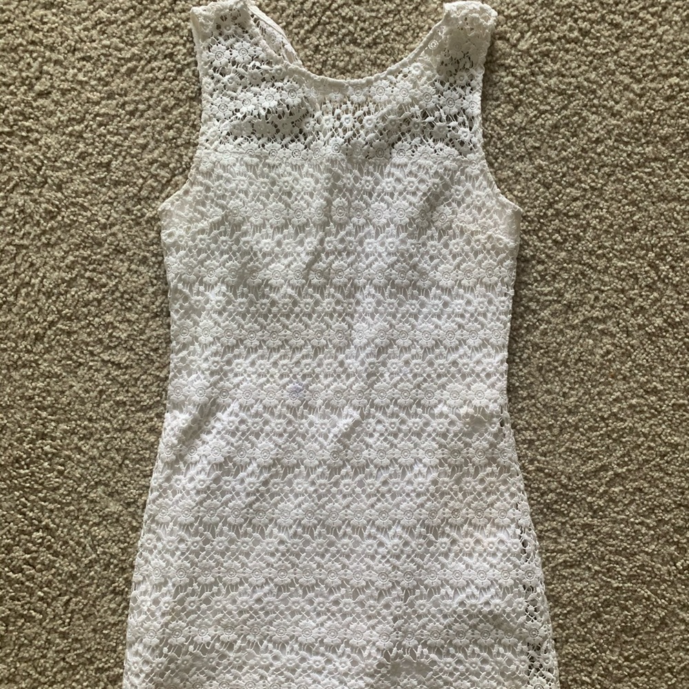 Crochet mini dress